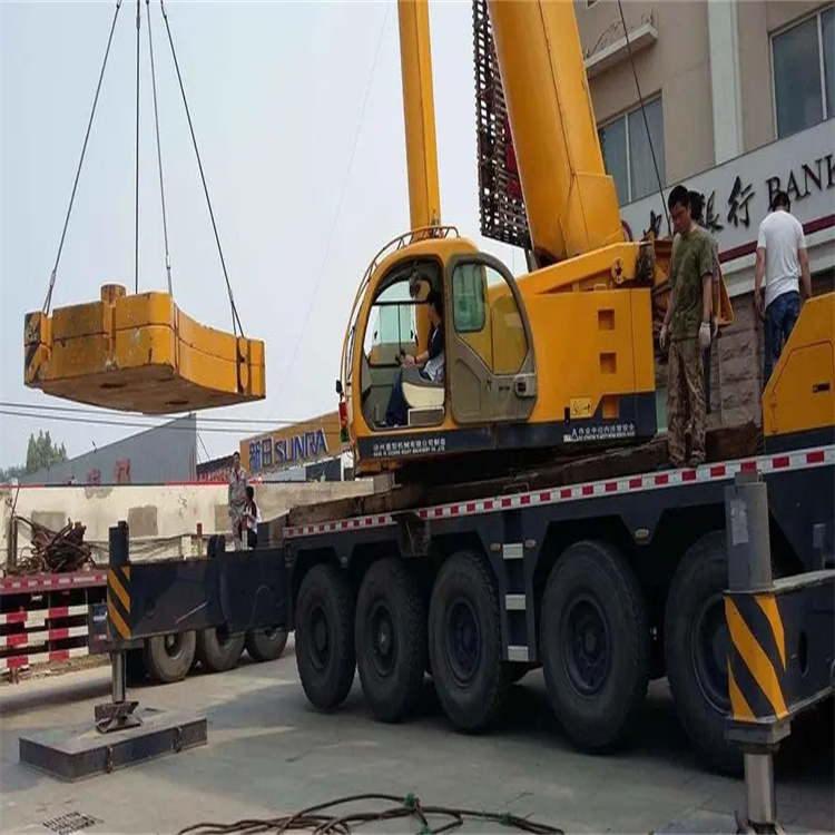 抚州当地吊车出租|机器吊装|75吨|工厂搬迁服务